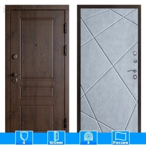 Входная дверь Престиж 125570 дуб бетон светлый