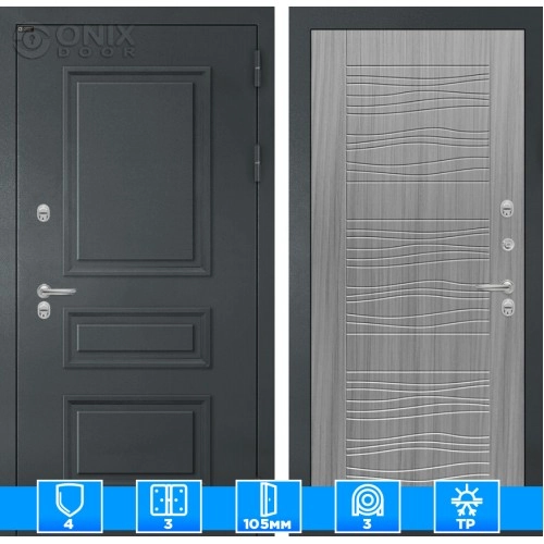 Входная дверь Атлантик 06 - Сандал серый