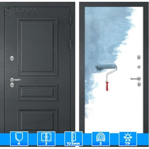 Входная дверь Атлантик 28 - Грунт под покраску