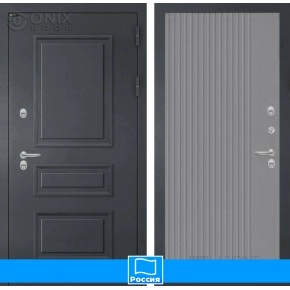 Входная дверь Атлантик 29 - Серый рельеф софт