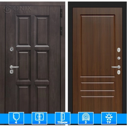 Входная дверь Лондон 03 - Орех бренди