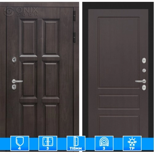 Входная дверь Лондон 03 - Орех премиум