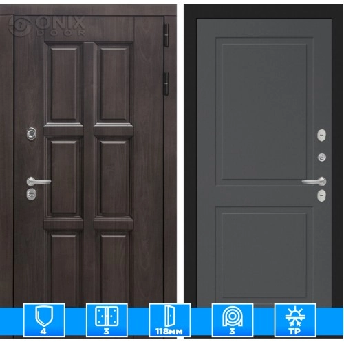 Входная дверь Лондон 11 - Графит софт