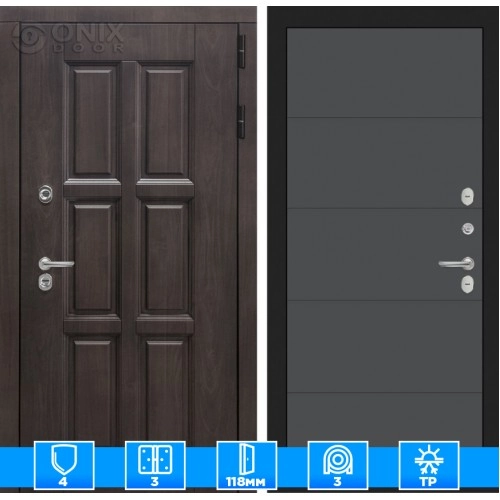 Входная дверь Лондон 13 - Графит софт