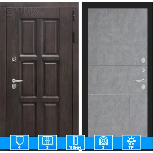 Входная дверь Лондон 21 - Бетон светлый