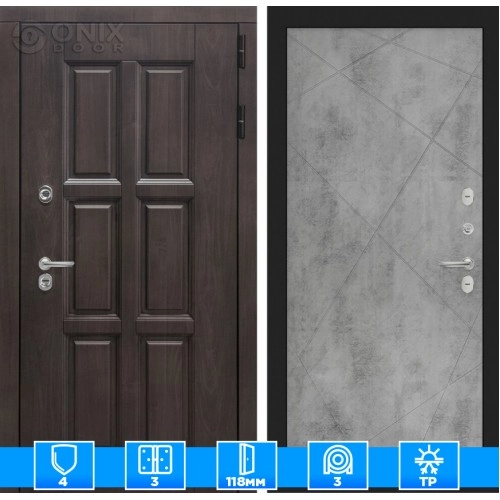 Входная дверь Лондон 24 - Бетон светлый