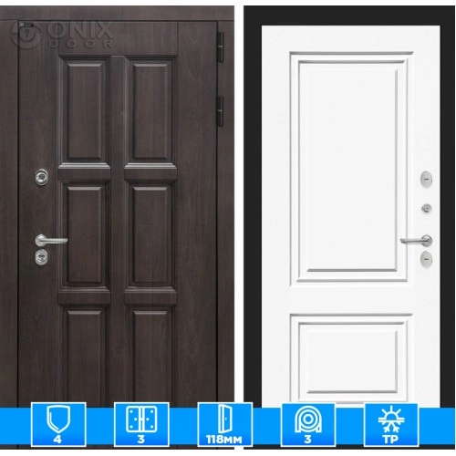 Входная дверь Лондон 26 - Эмаль RAL 9003