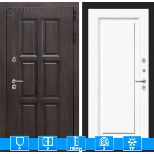 Входная дверь Лондон 27 - Эмаль RAL 9003