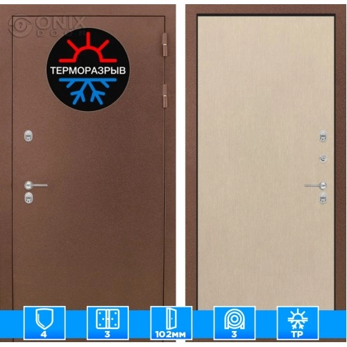 Входная дверь Термо Магнит 05 - Венге светлый