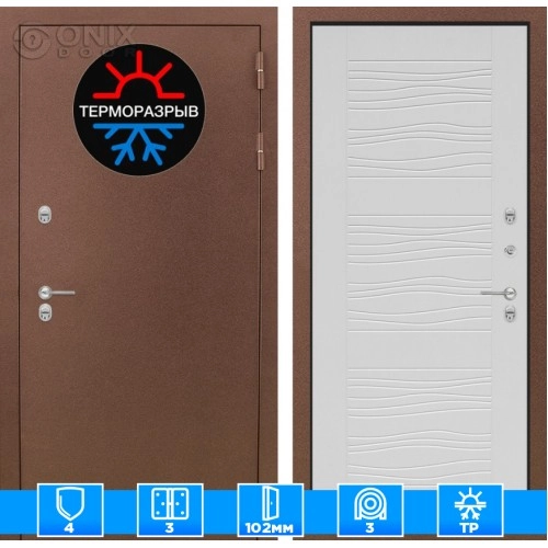 Входная дверь Термо Магнит 06 - Белое дерево