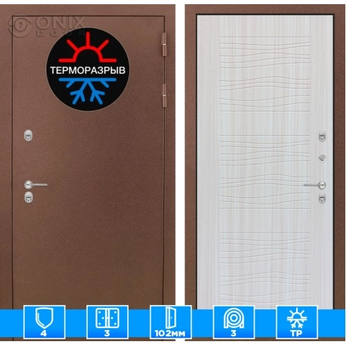 Входная дверь Термо Магнит 06 - Сандал белый