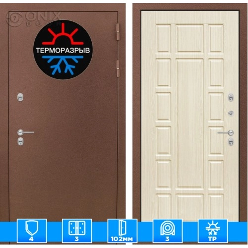 Входная дверь Термо Магнит 12 - Беленый дуб