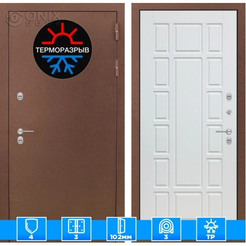 Входная дверь Термо Магнит 12 - Белое дерево