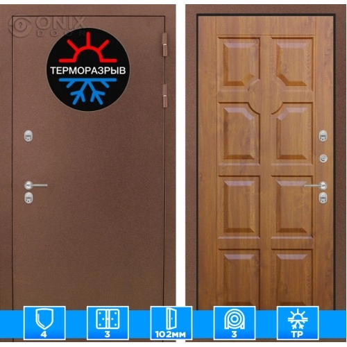 Входная дверь Термо Магнит 17 - Золотой дуб