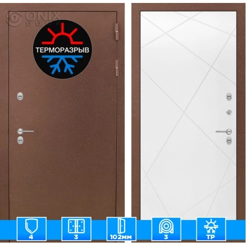 Входная дверь Термо Магнит 24 - Белый софт