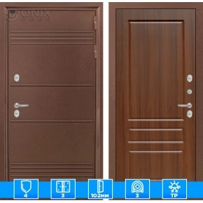 Входная дверь Термо Лайт 03 - Орех бренди