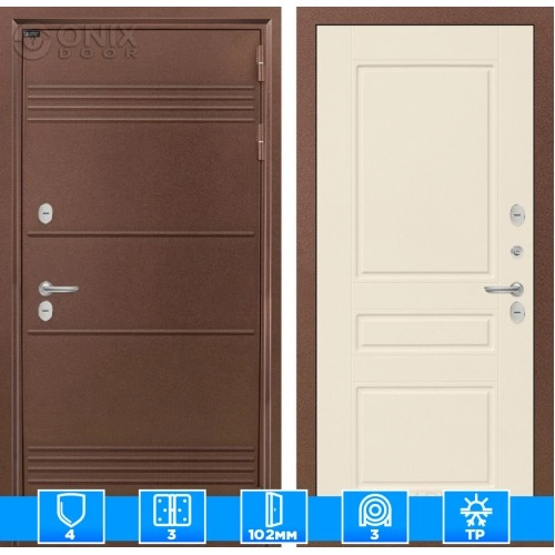 Входная дверь Термо Лайт 03 - Крем софт