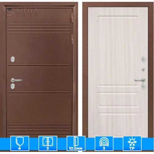 Входная дверь Термо Лайт 03 - Сандал белый