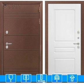 Входная дверь Термо Лайт 03 - Белый софт