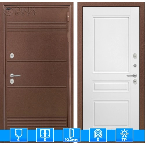 Входная дверь Термо Лайт 03 - Белый софт