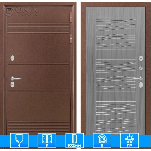 Входная дверь Термо Лайт 06 - Сандал серый