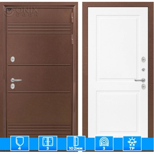 Входная дверь Термо Лайт 11 - Белый софт