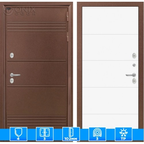 Входная дверь Термо Лайт 13 - Белый софт