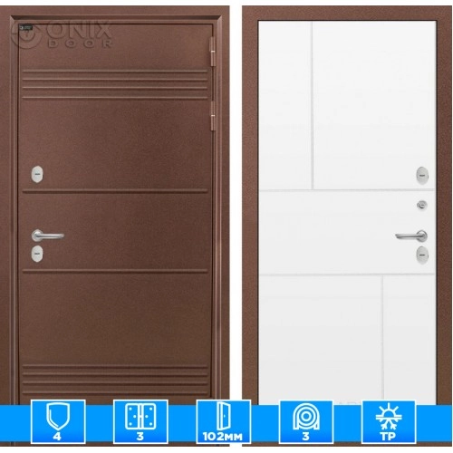 Входная дверь Термо Лайт 21 - Белый софт