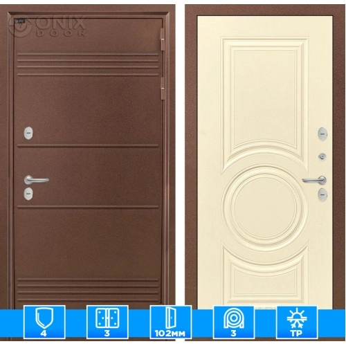 Входная дверь Термо Лайт 23 - Шампань софт