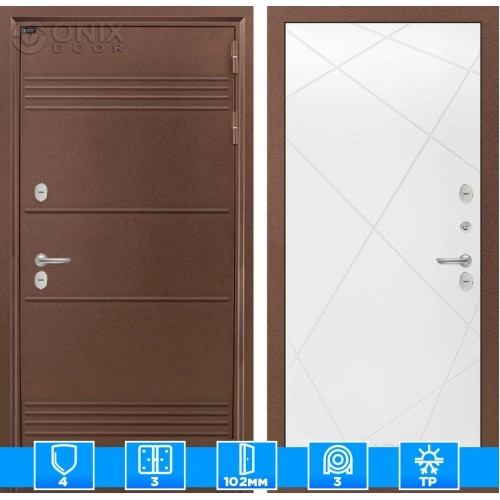 Входная дверь Термо Лайт 24 - Белый софт