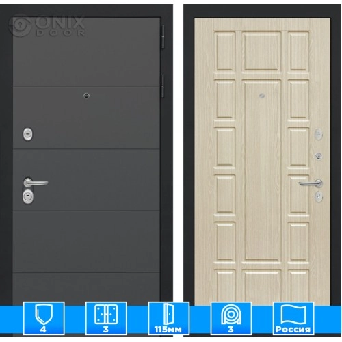 Входная дверь ART 12 - Беленый дуб