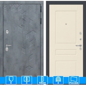 Входная дверь Бетон 03 - Крем софт