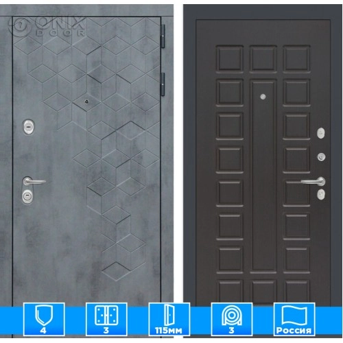 Входная дверь Бетон 04 - Венге