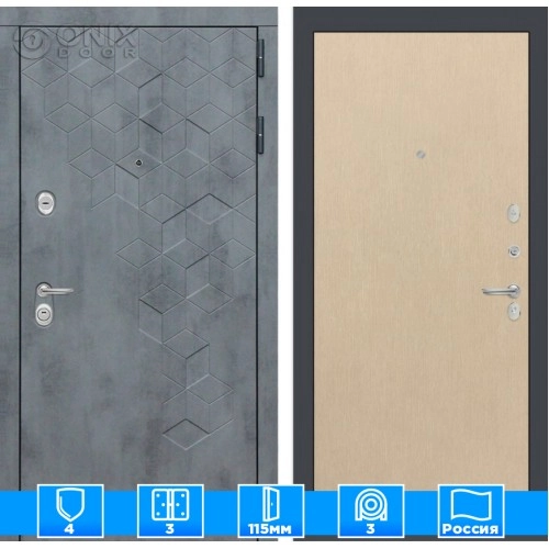 Входная дверь Бетон 05 - Венге светлый