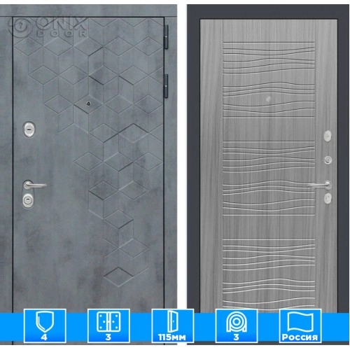 Входная дверь Бетон 06 - Сандал серый