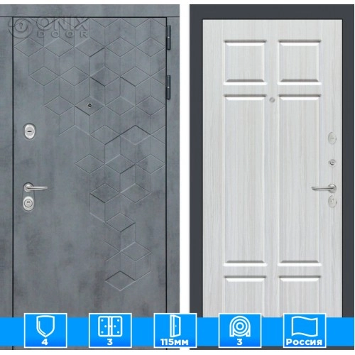 Входная дверь Бетон 08 - Кристалл вуд