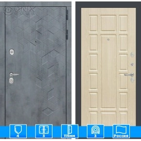 Входная дверь Бетон 12 - Беленый дуб