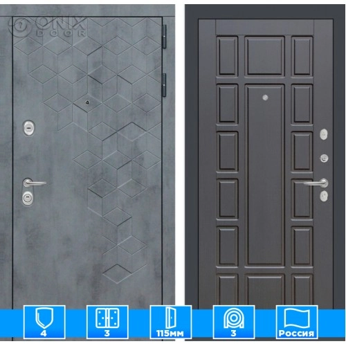 Входная дверь Бетон 12 - Венге