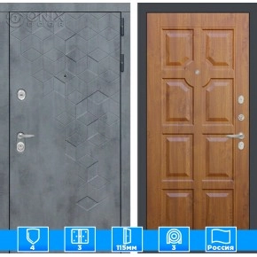 Входная дверь Бетон 17 - Золотой дуб