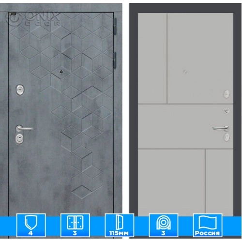 Входная дверь Бетон 21 - Грей софт