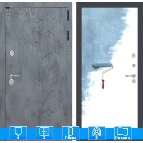 Входная дверь Бетон 28 - Грунт под покраску