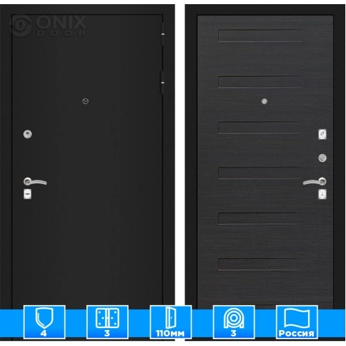 Входная дверь CLASSIC шагрень черная 14 - Эковенге