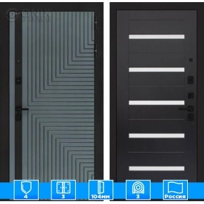 Входная дверь CREDOR 01 - Венге, стекло белое