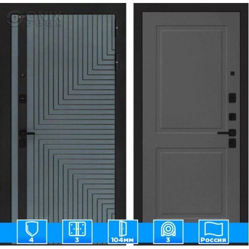 Входная дверь CREDOR 11 - Графит софт