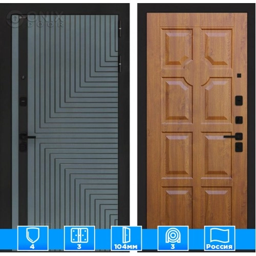 Входная дверь CREDOR 17 - Золотой дуб