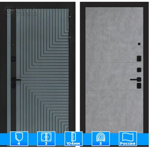 Входная дверь CREDOR 21 - Бетон светлый