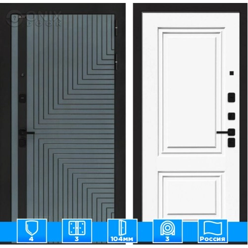 Входная дверь CREDOR 26 - Эмаль RAL 9003