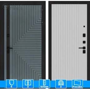 Входная дверь CREDOR 29 - Белый рельеф софт