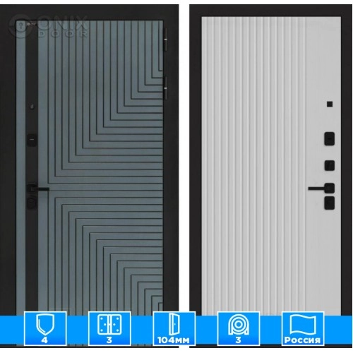 Входная дверь CREDOR 29 - Белый рельеф софт