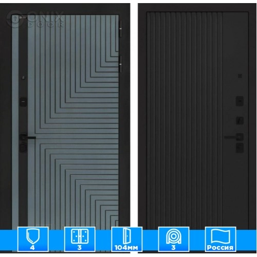 Входная дверь CREDOR 29 - Черный кварц